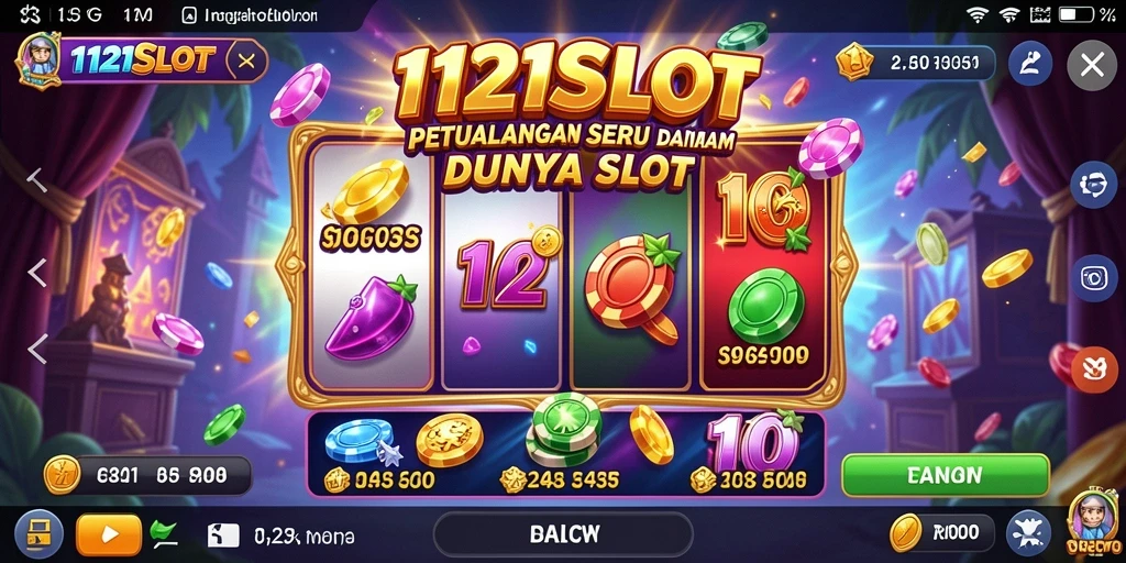 Tampilan gameplay menarik dalam 1121SLOT yang penuh petualangan.