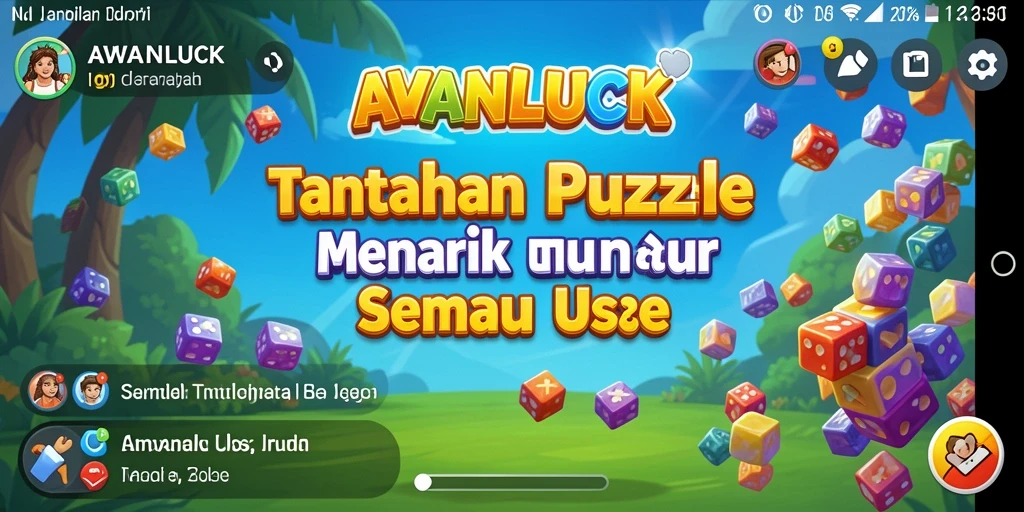 Screenshot gameplay AWANLUCK menampilkan tantangan puzzle yang menarik.
