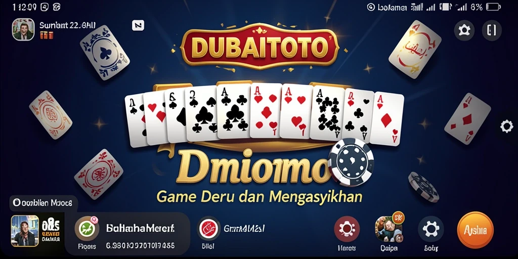 Tangkapan layar menunjukkan gameplay seru DUBAITOTO di perangkat mobile.