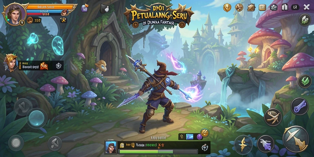 Gameplay DY01 menampilkan petualangan menakjubkan di dunia fantasi.