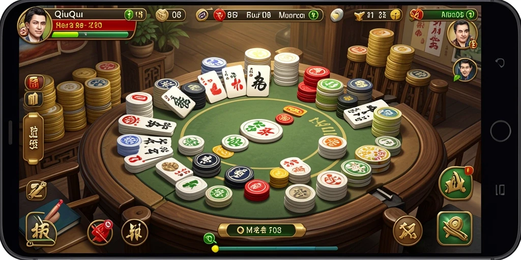 Tampilan gameplay menarik dari F08 dalam permainan QiuQiu.