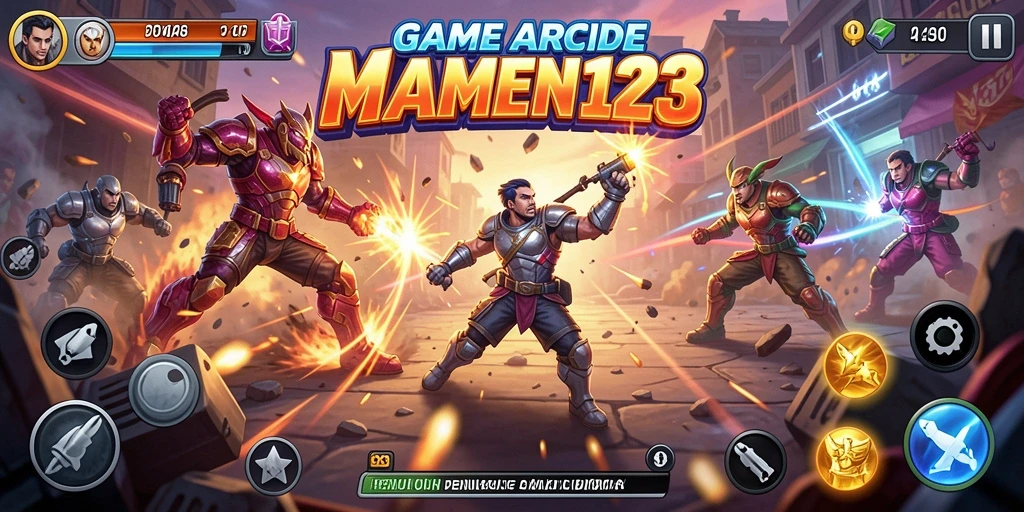 Tampilan menarik dari gameplay MAMEN123 yang penuh aksi.