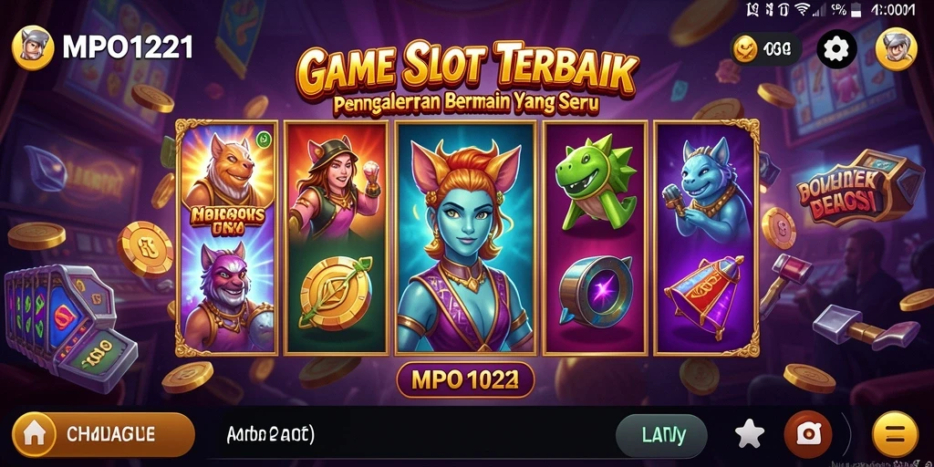Screenshot gameplay MPO1221 menampilkan suasana slot yang penuh warna dan fitur menarik.