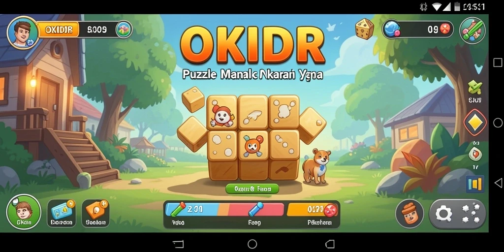 Tampilan gameplay OKIDR yang menarik dan penuh tantangan.