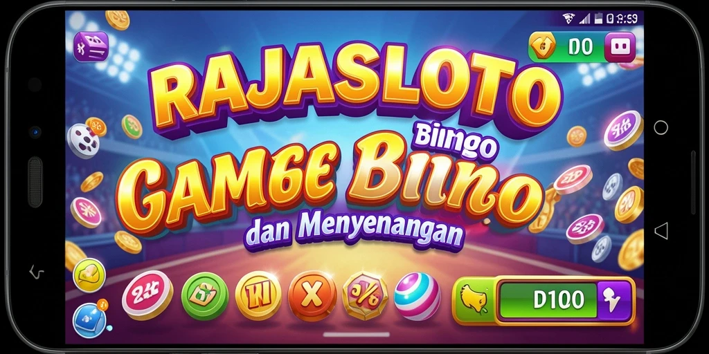 Tampilan seru gameplay RAJASLOTO dalam permainan Bingo.