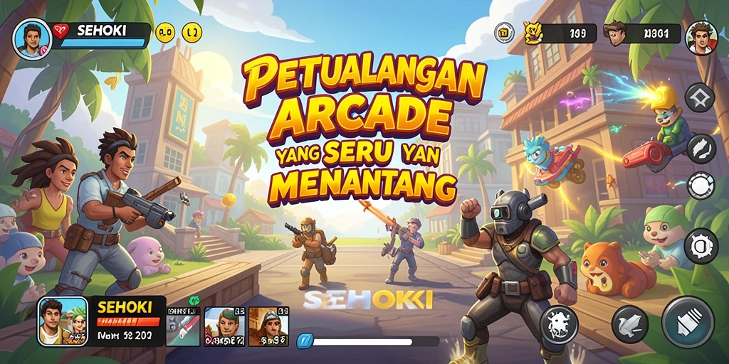 Tampilan gameplay SEHOKI yang dinamis dan menantang.
