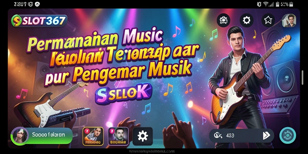 Tangkapan layar utama SLOT367 menampilkan pengalaman bermain musik yang mendebarkan.