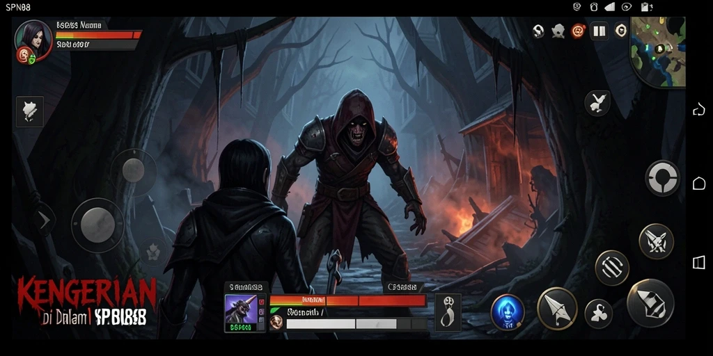 Screenshot SPN88 menampilkan momen menegangkan dalam gameplay horror.