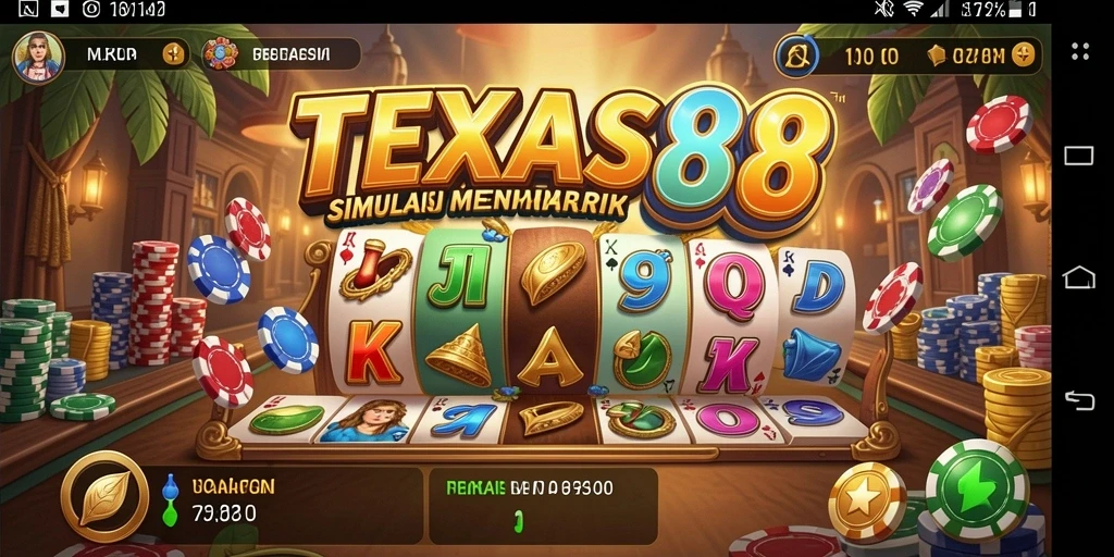 Screenshot menunjukkan aksi seru dalam TEXAS88 dengan gameplay simulasi yang memukau.