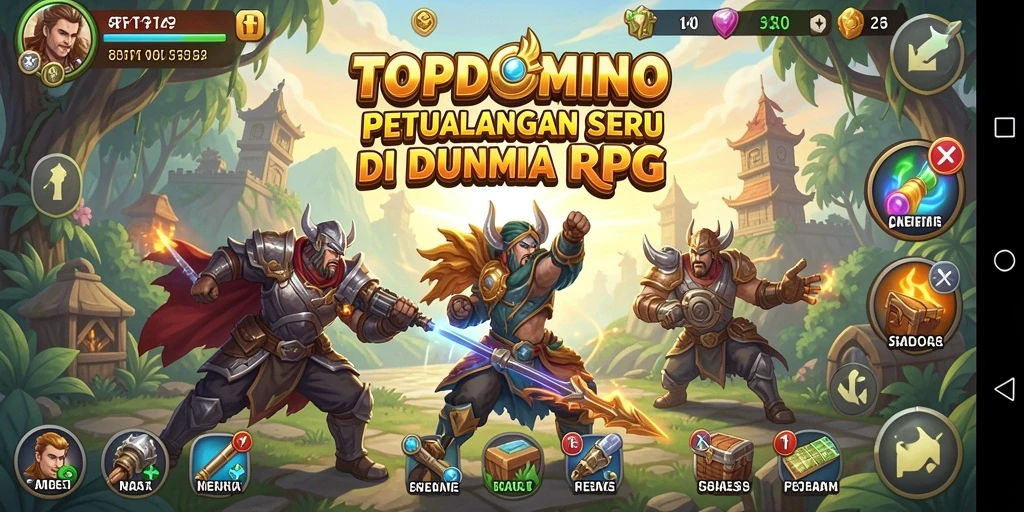 Gameplay RPG mendebarkan dengan grafis menawan di TOPDOMINO.