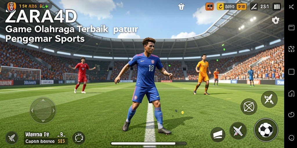 Tampilan gameplay ZARA4D yang seru dan kompetitif di arena olahraga.